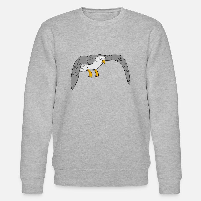 Möwe - Stanley/Stella Unisex Bio-Sweatshirt CHANGER  - Grau meliert