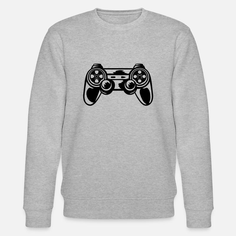 Retro Console Controller Gamer - Sweat bio CHANGER Stanley/Stella Unisexe - gris chiné