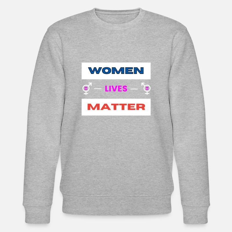 Frauen leben zählen (2) - Stanley/Stella Unisex Bio-Sweatshirt CHANGER  - Grau meliert