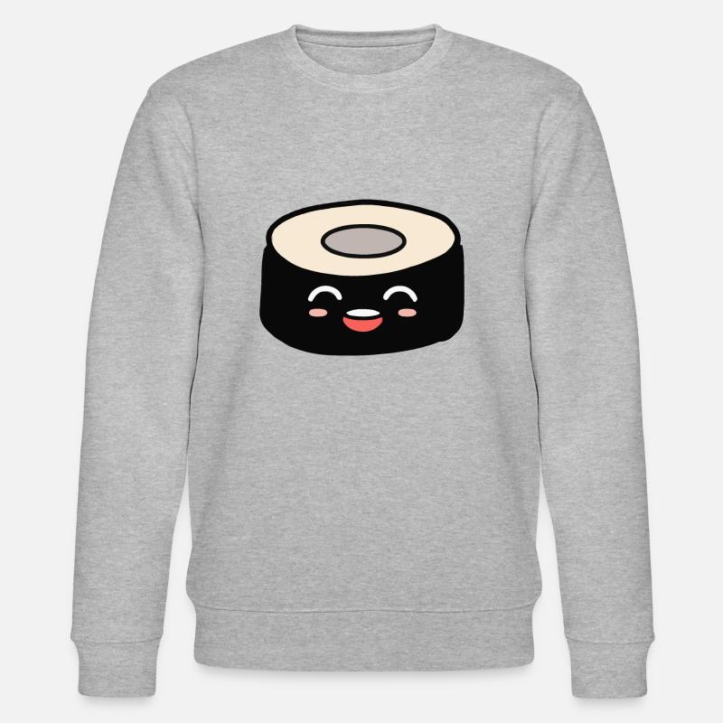 Sushi avec un visage mignon - Sweat bio CHANGER Stanley/Stella Unisexe - gris chiné
