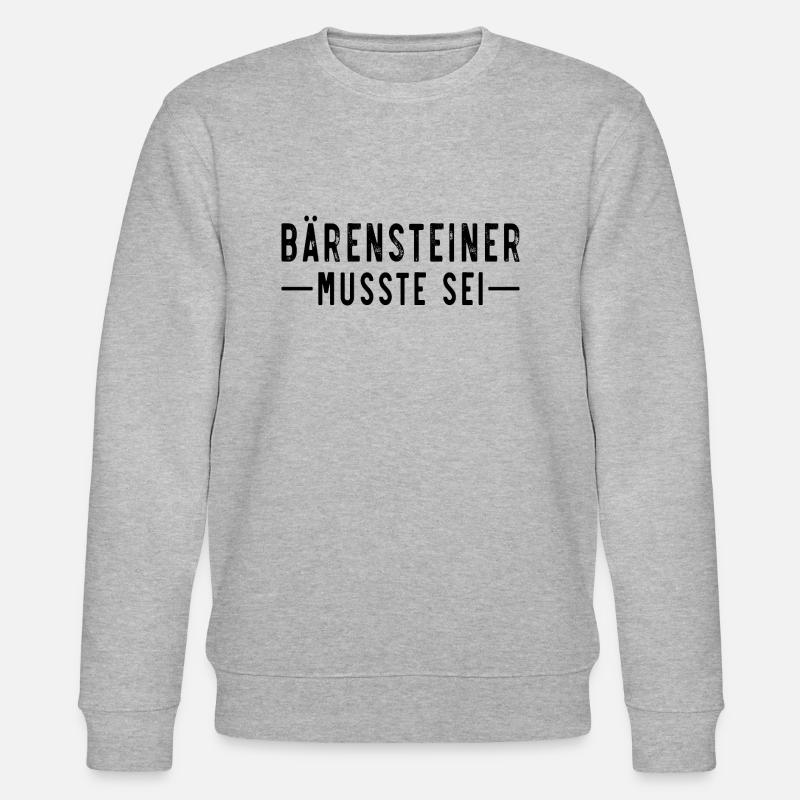 Bärensteiner musste sei - Stanley/Stella Unisex Bio-Sweatshirt CHANGER  - Grau meliert