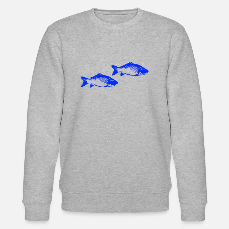 fische - Stanley/Stella Unisex Bio-Sweatshirt CHANGER  - Grau meliert