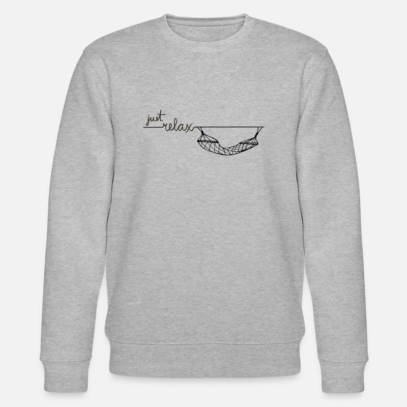 Just Relax Hängematte - Stanley/Stella Unisex Bio-Sweatshirt CHANGER  - Grau meliert