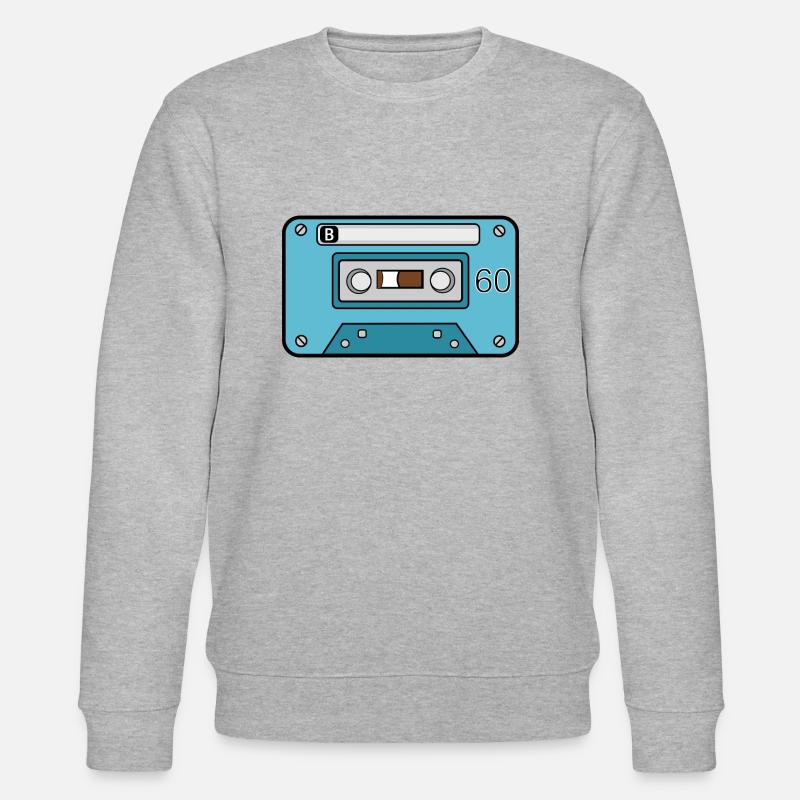 60er Musikkassette - Stanley/Stella Unisex Bio-Sweatshirt CHANGER  - Grau meliert