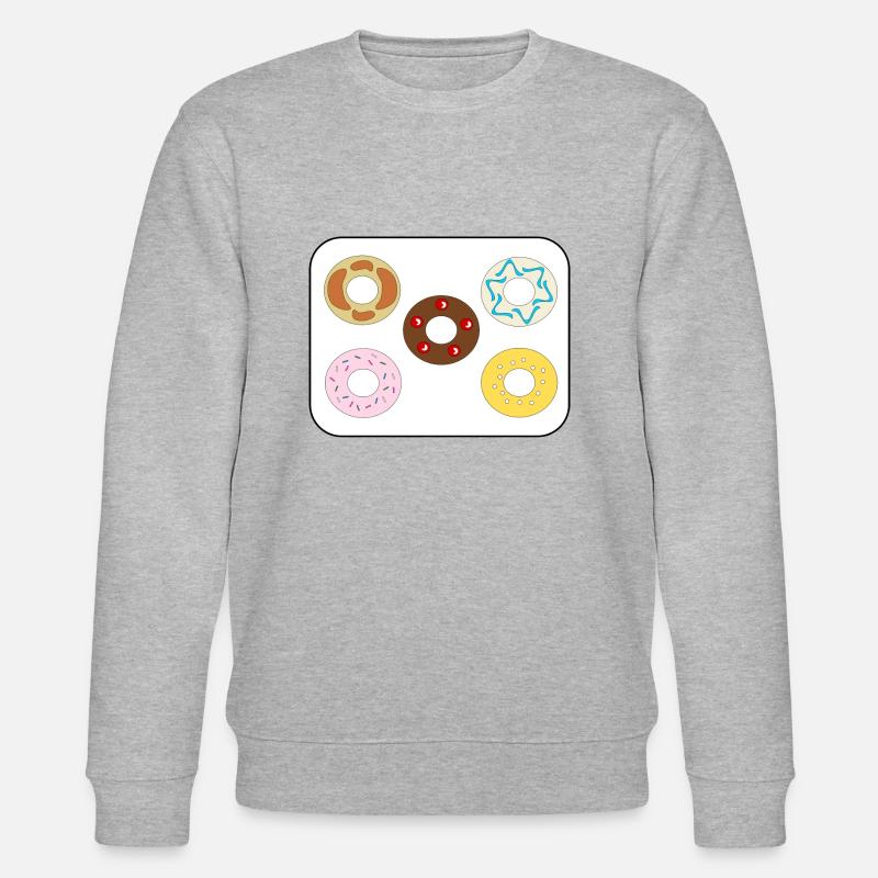 Donuts divers - Stanley/Stella Unisex Bio-Sweatshirt CHANGER  - Grau meliert