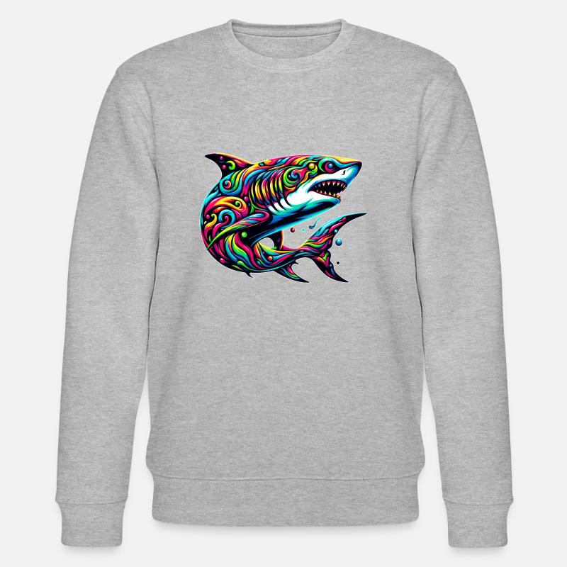 Requin - Sweat bio CHANGER Stanley/Stella Unisexe - gris chiné