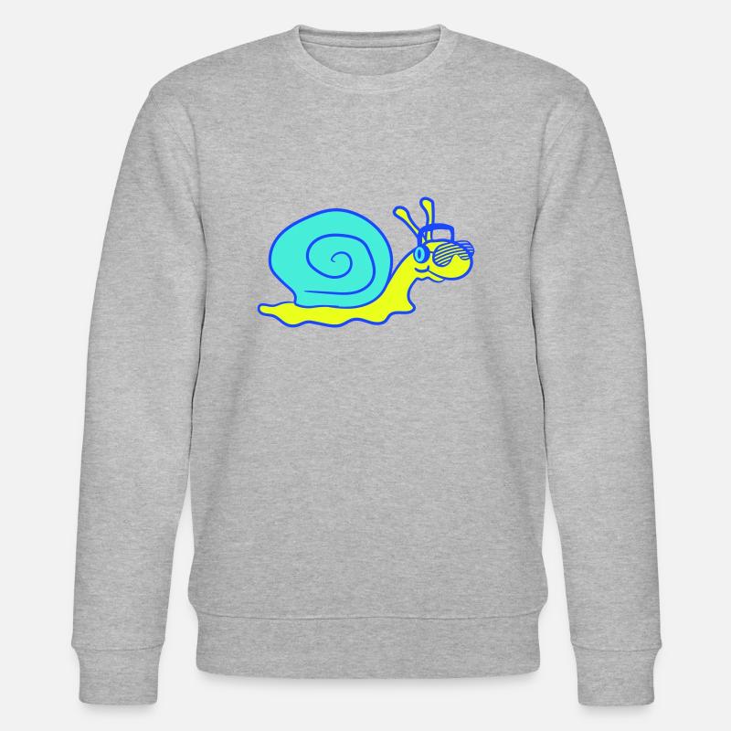 Cool DJ Escargot Mignon Shell - Sweat bio CHANGER Stanley/Stella Unisexe - gris chiné