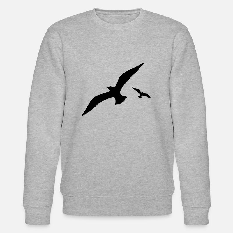 Möwe - Stanley/Stella Unisex Bio-Sweatshirt CHANGER  - Grau meliert
