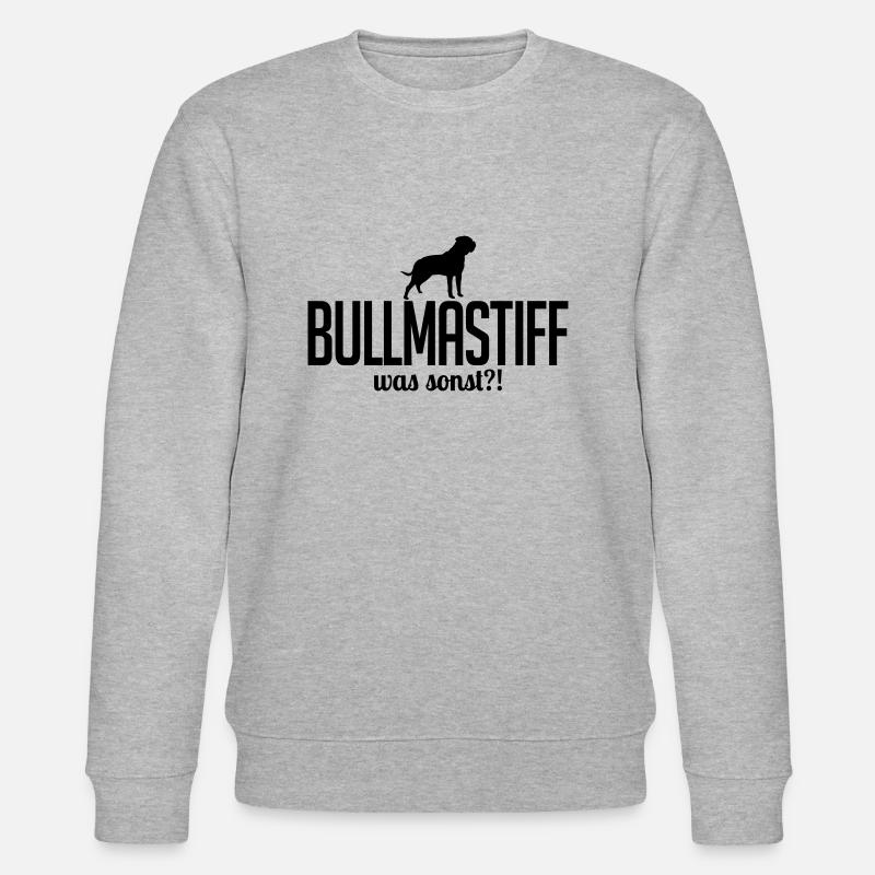 BULLMASTIFF was sonst - Stanley/Stella Unisex Bio-Sweatshirt CHANGER  - Grau meliert