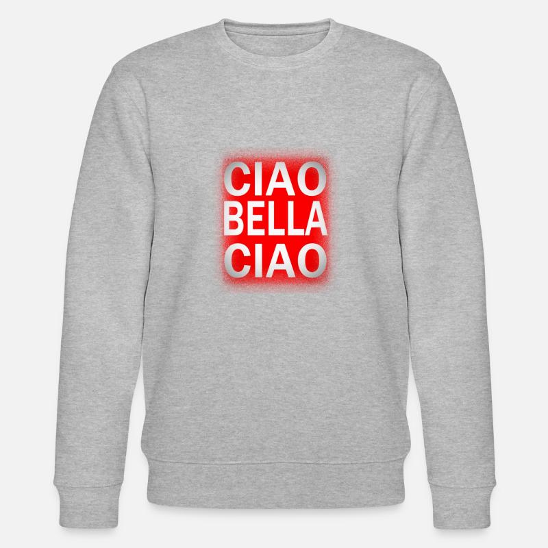 Ciao Bella Ciao - Stanley/Stella Unisex Bio-Sweatshirt CHANGER  - Grau meliert