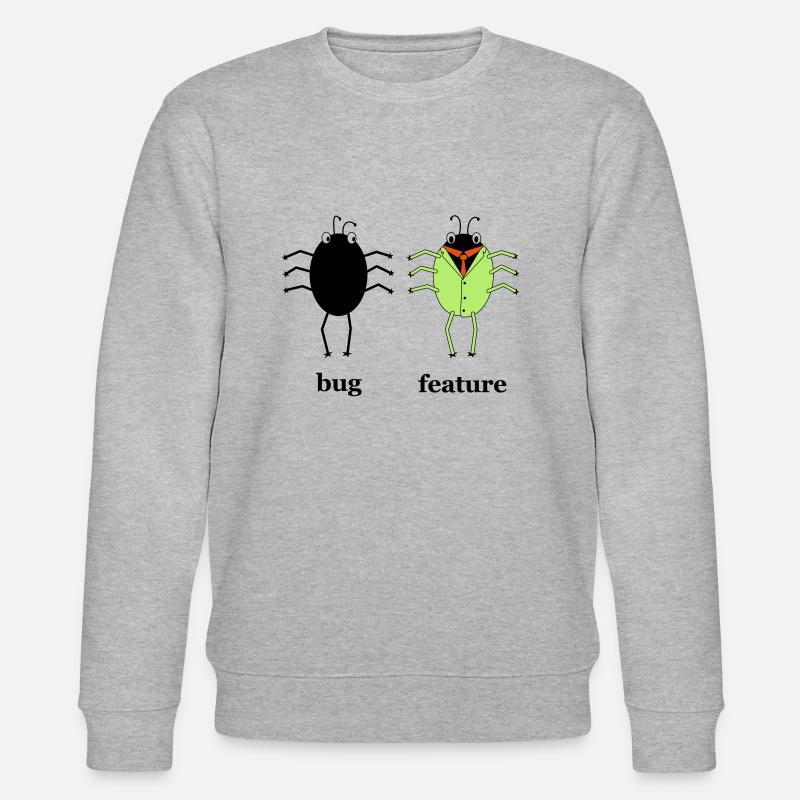 Bug vs feature - Stanley/Stella CHANGER Unisex Organic Sweatshirt - heather grey