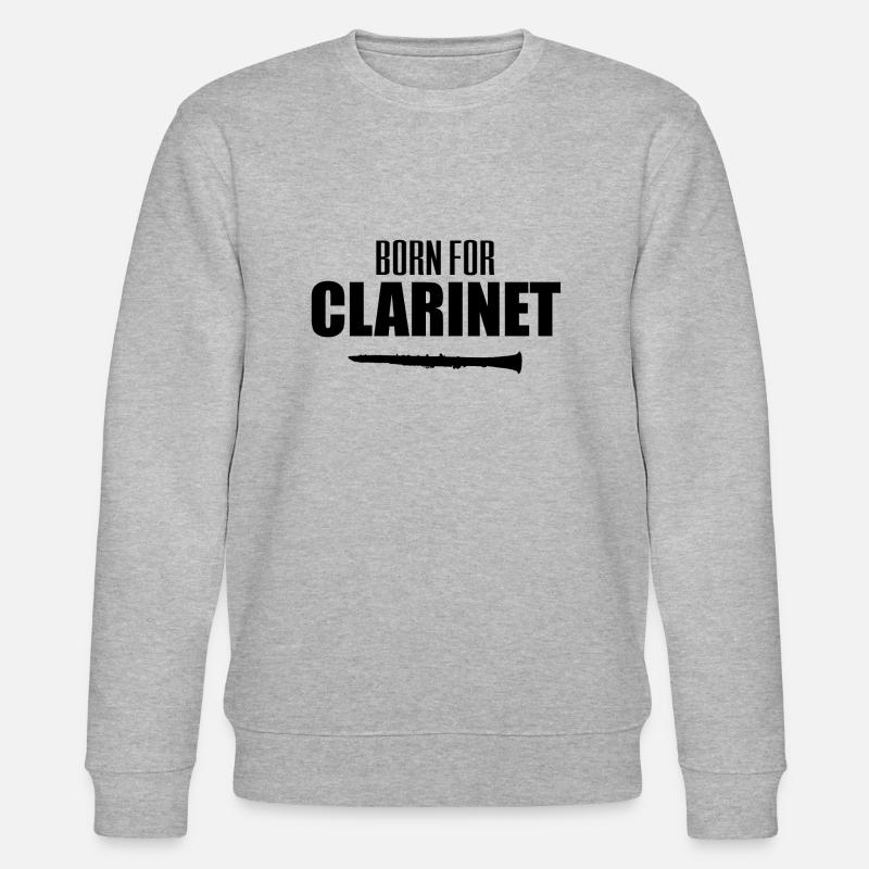 Clarinet - Klarinette - Stanley/Stella Unisex Bio-Sweatshirt CHANGER  - Grau meliert