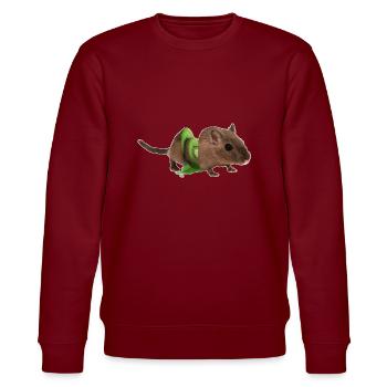 Mouse Kiwi Rat Rat Mouse Gift Poison Funny Fun - Stanley/Stella CHANGER Unisex Organic Sweatshirt - burgundy - Front - Nik (191cm) & Marisol (170cm)