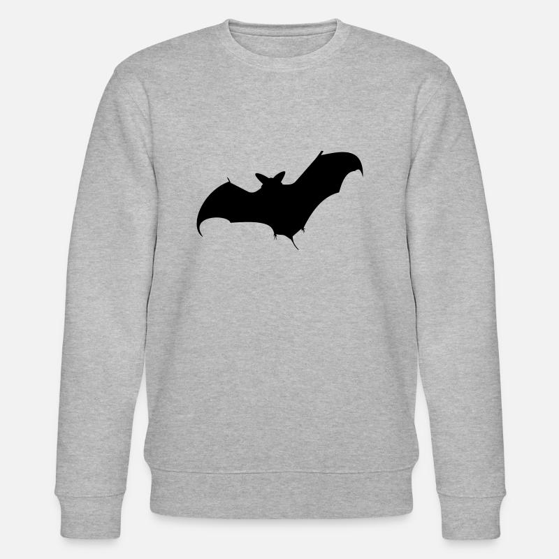 Chauve-souris / chauve-souris (c, 1c) - Sweat bio CHANGER Stanley/Stella Unisexe - gris chiné