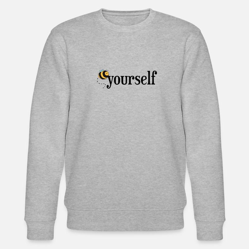 Bee Yourself! - Stanley/Stella Unisex Bio-Sweatshirt CHANGER  - Grau meliert