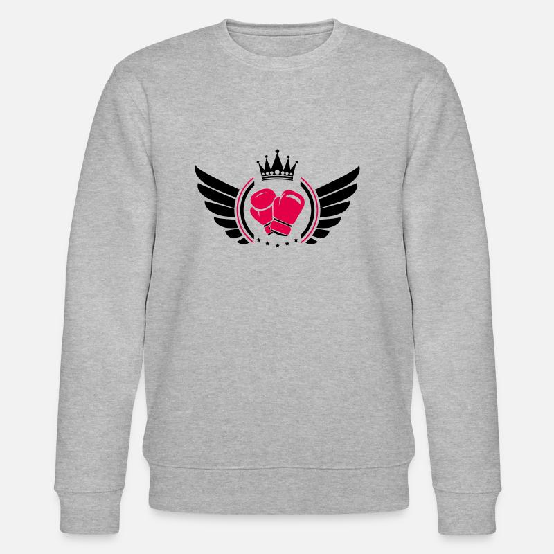 Icône de boxe - Sweat bio CHANGER Stanley/Stella Unisexe - gris chiné