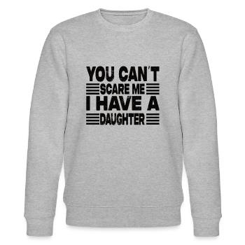 I Have A Daughter - Stanley/Stella CHANGER Unisex Organic Sweatshirt - heather grey - Front - Nik (191cm) & Marisol (170cm)