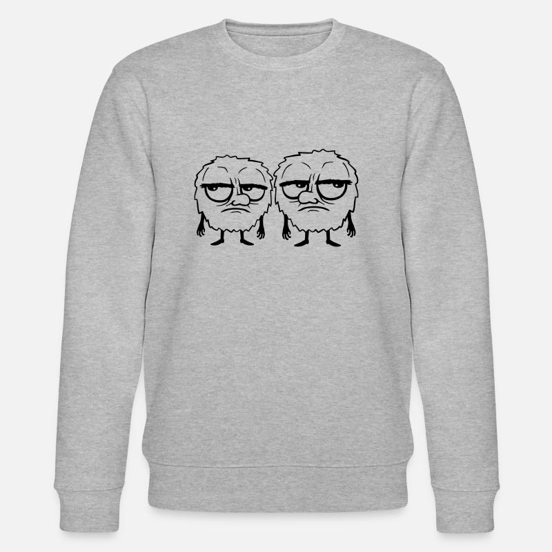 Team 2 Monsters annoyed - Stanley/Stella CHANGER Unisex Organic Sweatshirt - heather grey