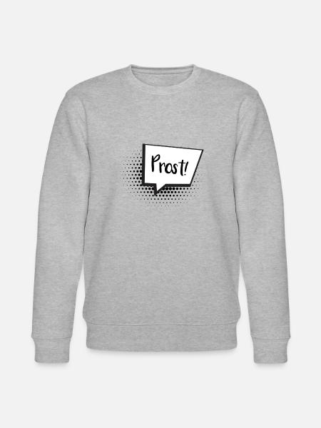 Prost Sprechblase - Stanley/Stella Unisex Bio-Sweatshirt CHANGER - Grau meliert