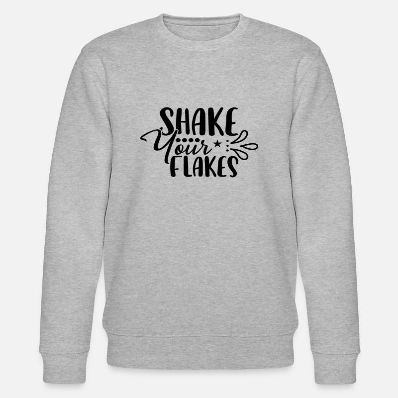 Shake Your Flakes - Stanley/Stella Unisex Bio-Sweatshirt CHANGER  - Grau meliert