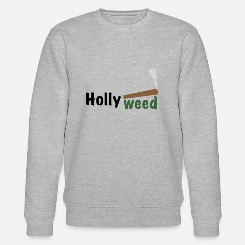 HollyWeed dark - Stanley/Stella Unisex Bio-Sweatshirt CHANGER  - Grau meliert