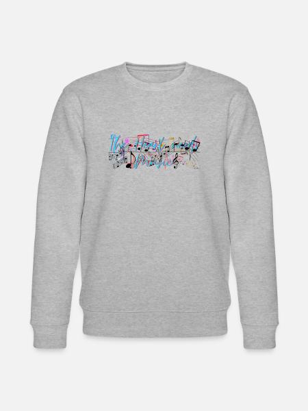 The Heart needs Music - Stanley/Stella Unisex Bio-Sweatshirt CHANGER - Grau meliert