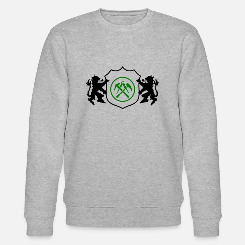 Armoiries du couvreur 1 - Sweat bio CHANGER Stanley/Stella Unisexe - gris chiné