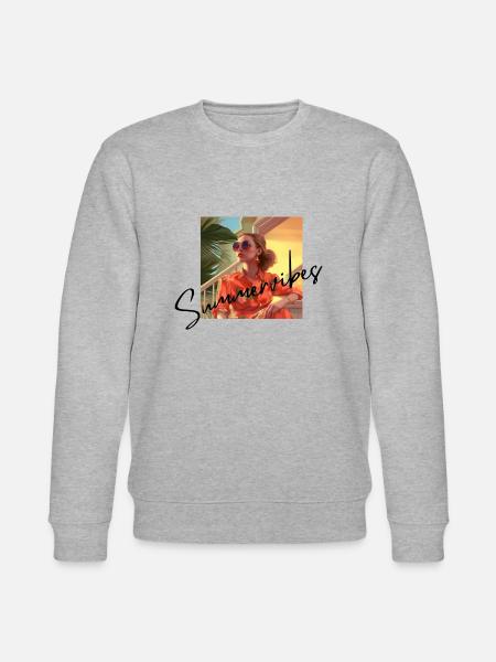 Summervibes - Stanley/Stella Unisex Bio-Sweatshirt CHANGER - Grau meliert