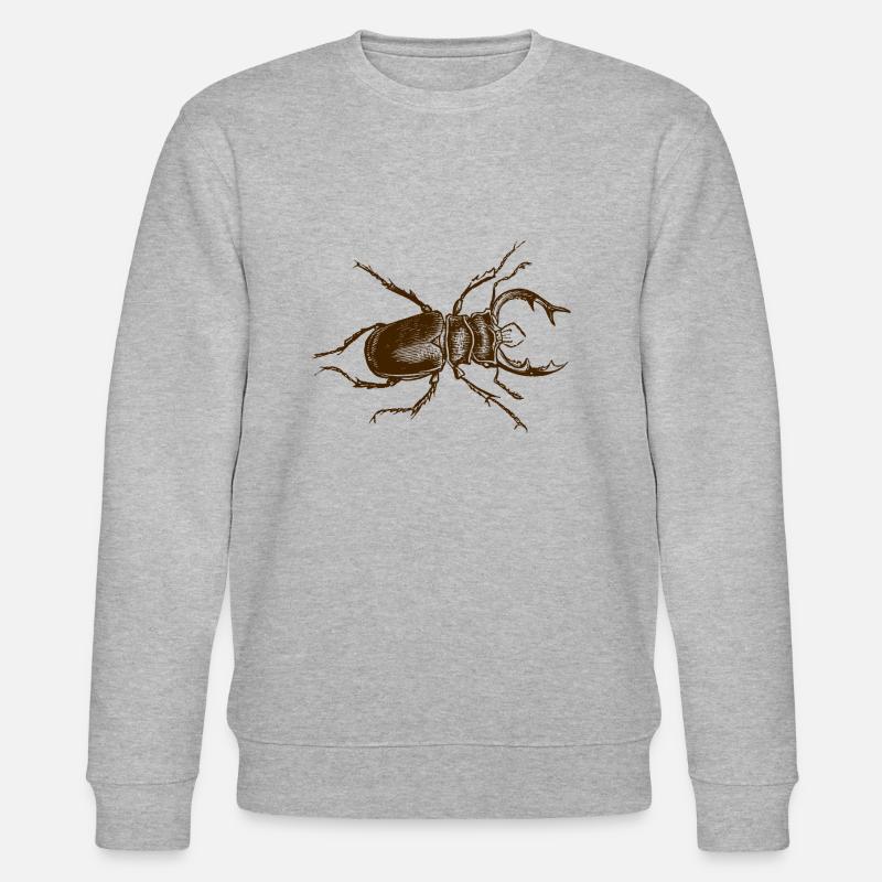 Hirschkäfer - Stanley/Stella Unisex Bio-Sweatshirt CHANGER  - Grau meliert