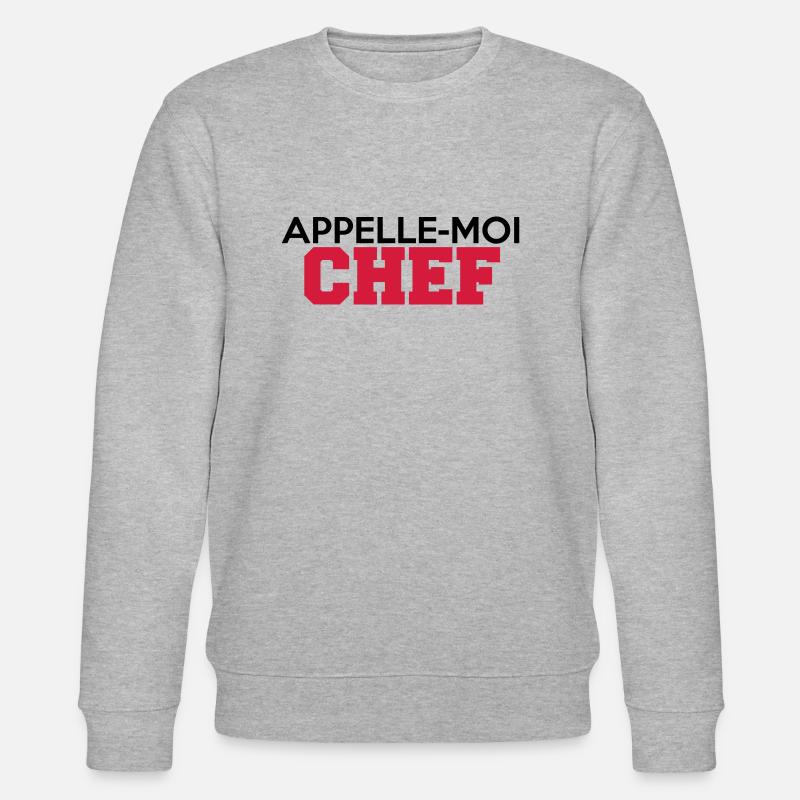APPELLE-MOI CHEF - Sweat bio CHANGER Stanley/Stella Unisexe - gris chiné