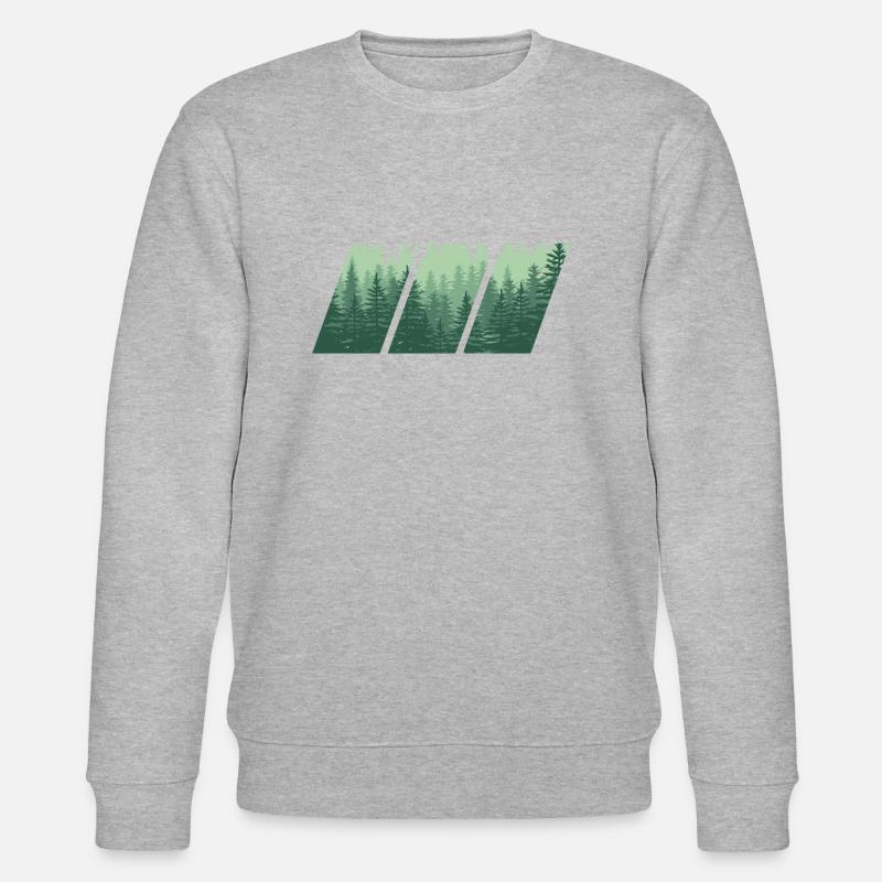 Bäume - Stanley/Stella Unisex Bio-Sweatshirt CHANGER  - Grau meliert
