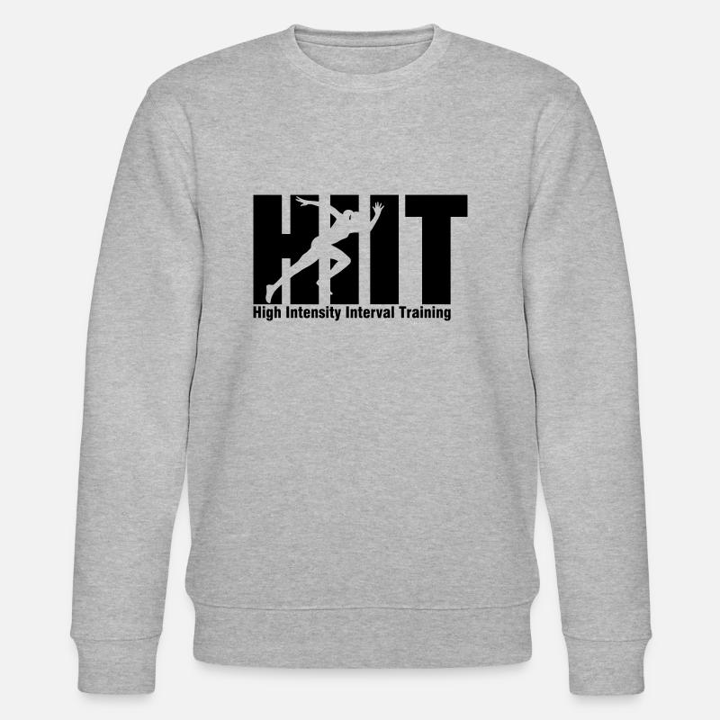 HIIT Intervall Training - Stanley/Stella Unisex Bio-Sweatshirt CHANGER  - Grau meliert
