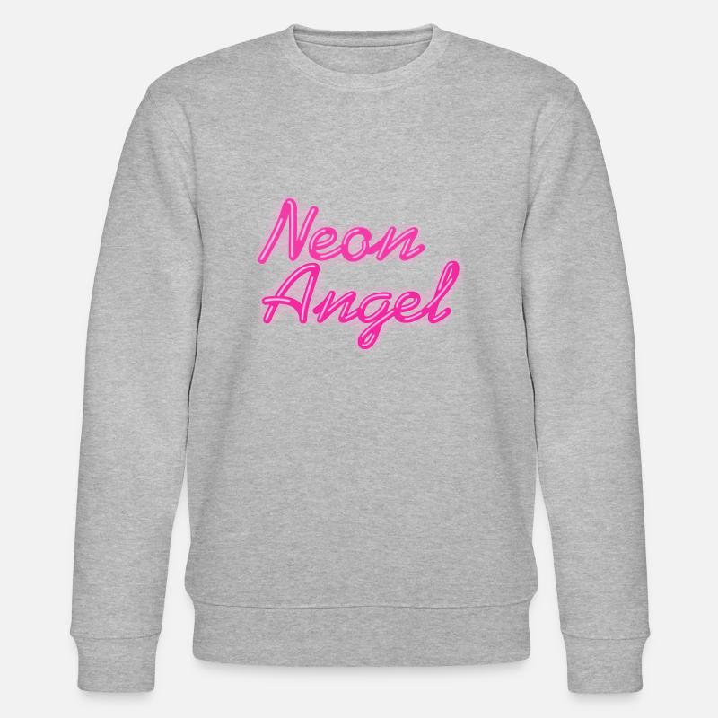 Neon Pink Angel - Sweat bio CHANGER Stanley/Stella Unisexe - gris chiné