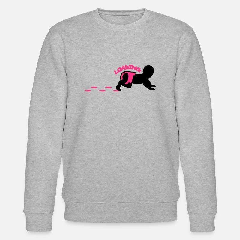 Baby Loading Design - Stanley/Stella CHANGER Unisex Organic Sweatshirt - heather grey