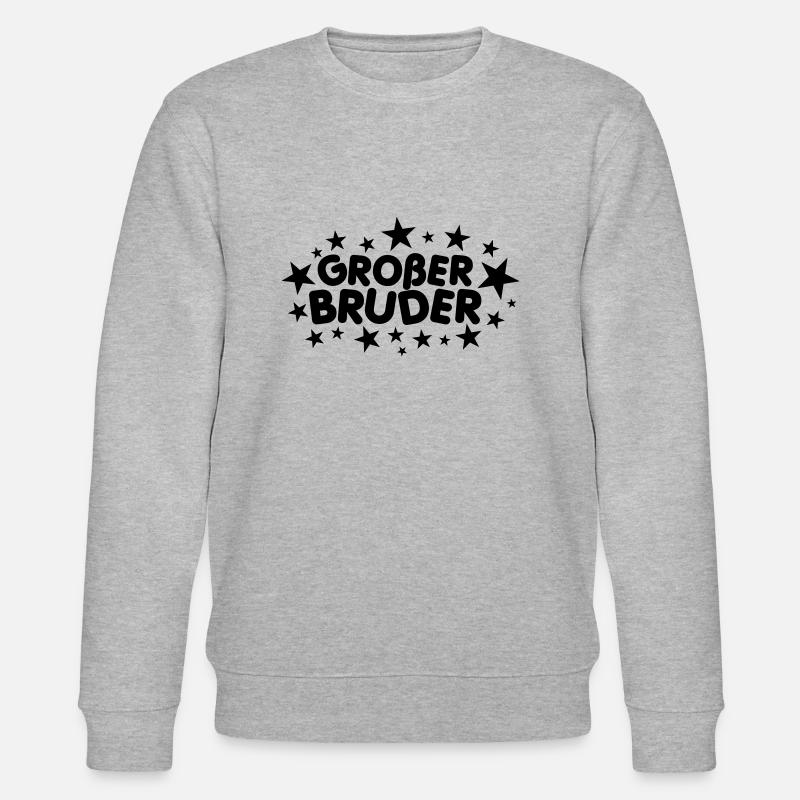 Großer Bruder - Stanley/Stella Unisex Bio-Sweatshirt CHANGER  - Grau meliert