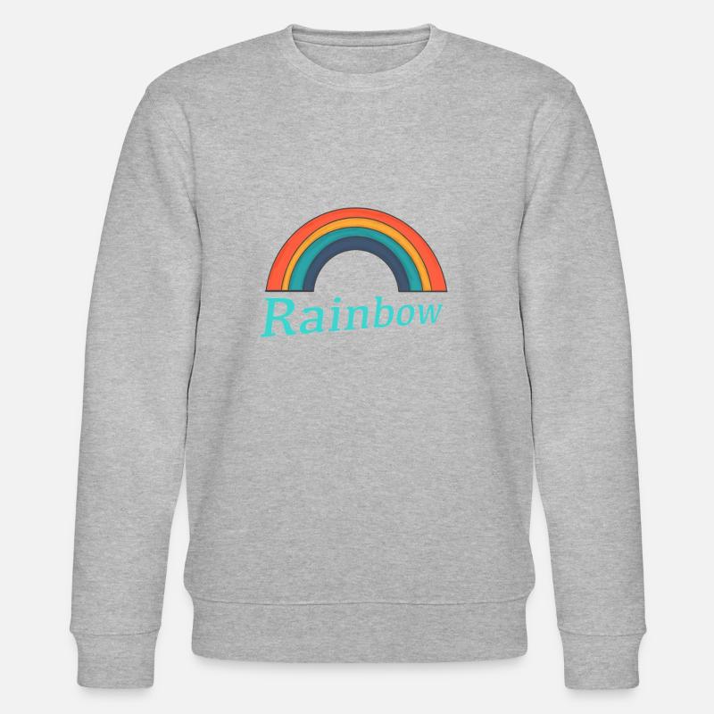 Regen Bogen logo - Stanley/Stella Unisex Bio-Sweatshirt CHANGER  - Grau meliert