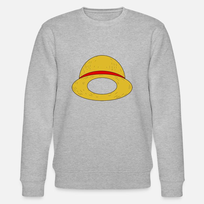 Ruffys Strohhut - Stanley/Stella Unisex Bio-Sweatshirt CHANGER  - Grau meliert