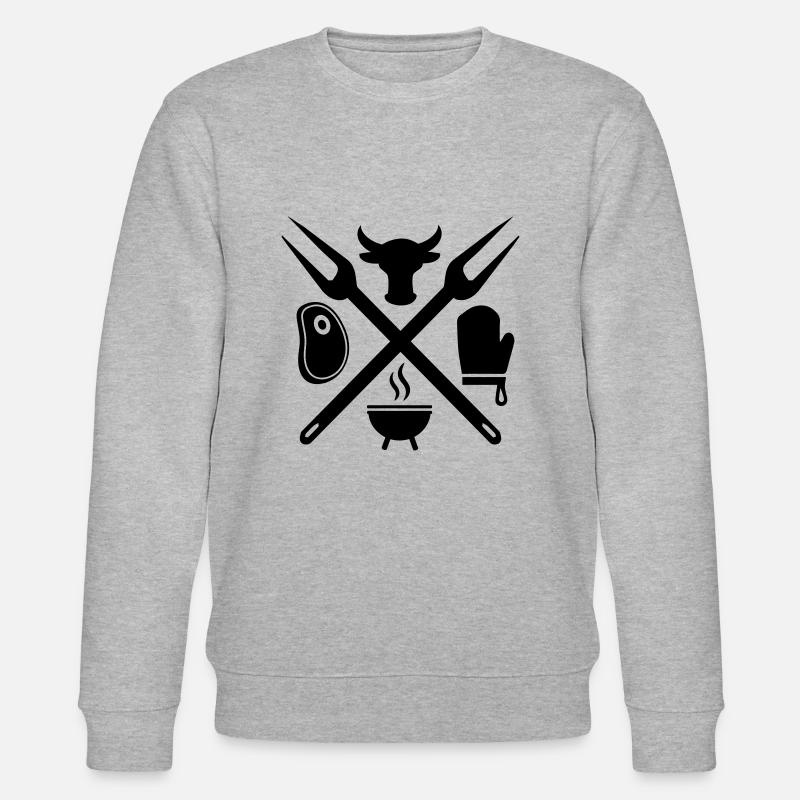 grillage - Sweat bio CHANGER Stanley/Stella Unisexe - gris chiné