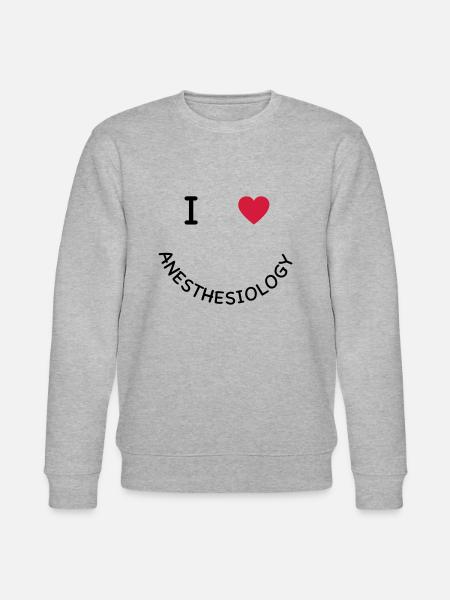 anesthesia - Stanley/Stella CHANGER Unisex Organic Sweatshirt - heather grey