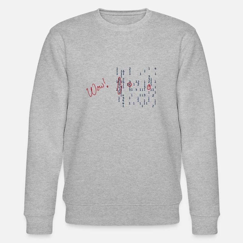 Wow Signal - Stanley/Stella Unisex Bio-Sweatshirt CHANGER  - Grau meliert