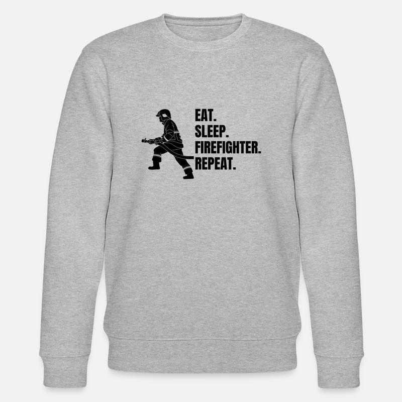 Pompier Cadeau Pompier Dicton - Sweat bio CHANGER Stanley/Stella Unisexe - gris chiné