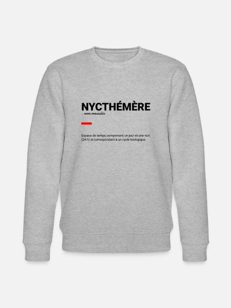NYCTHÉMÈRE définition - Sweat bio CHANGER Stanley/Stella Unisexe - gris chiné