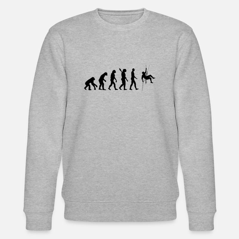 climbing - Stanley/Stella Unisex Bio-Sweatshirt CHANGER  - Grau meliert