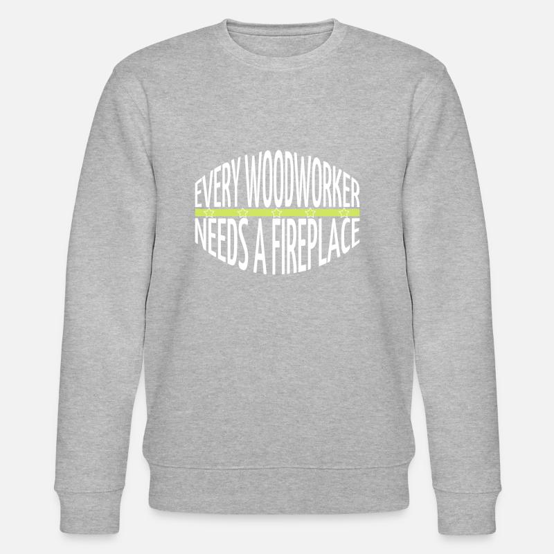 blagues de charpentier tshirts - Sweat bio CHANGER Stanley/Stella Unisexe - gris chiné