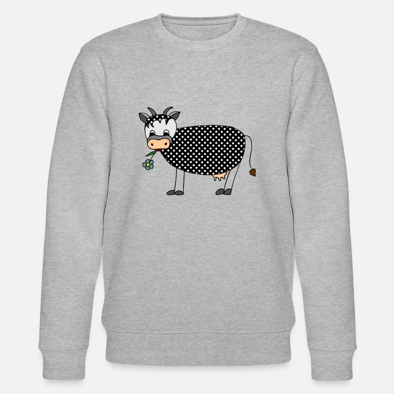 Kuh - Stanley/Stella Unisex Bio-Sweatshirt CHANGER  - Grau meliert