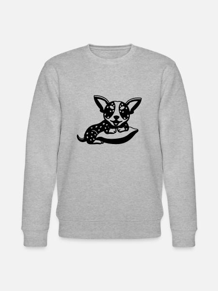 DOG CAT PET - Stanley/Stella Unisex Bio-Sweatshirt CHANGER - Grau meliert