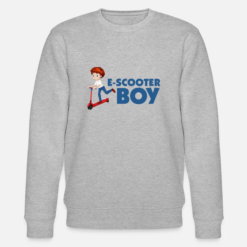 E-Scooter Roller Scooter - Stanley/Stella CHANGER Unisex Organic Sweatshirt - heather grey