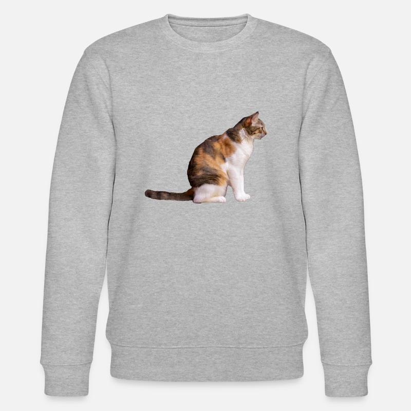 Die Katze - Stanley/Stella Unisex Bio-Sweatshirt CHANGER  - Grau meliert