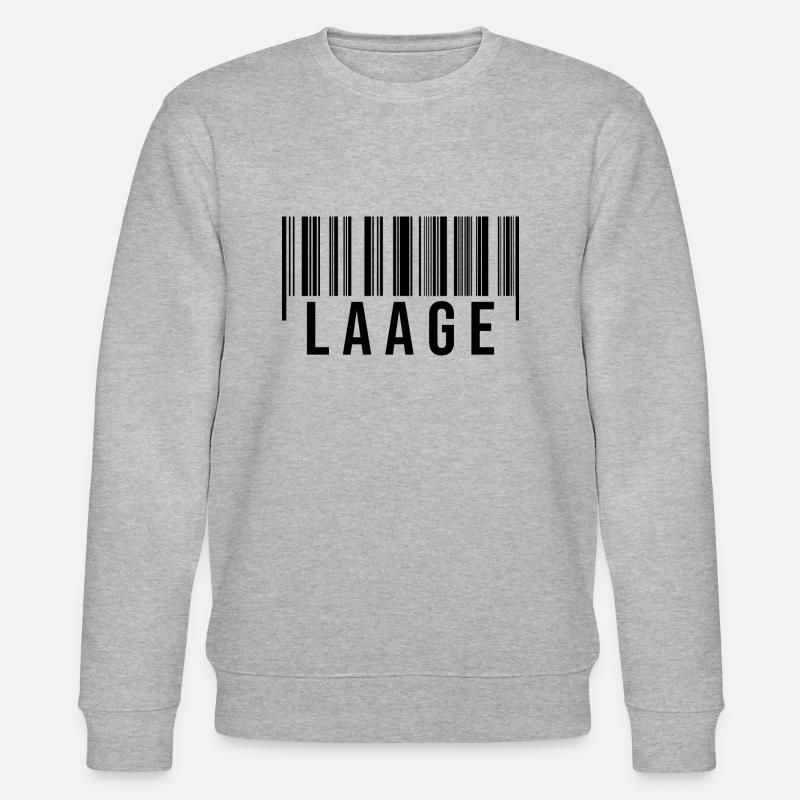 Laage Strichcode - Stanley/Stella Unisex Bio-Sweatshirt CHANGER  - Grau meliert