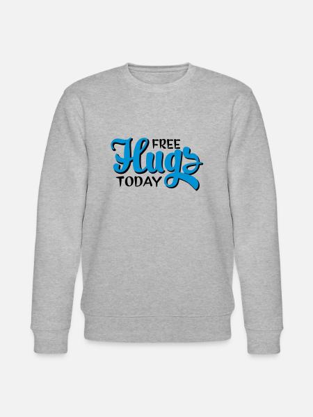 hugs - Stanley/Stella CHANGER Unisex Organic Sweatshirt - heather grey